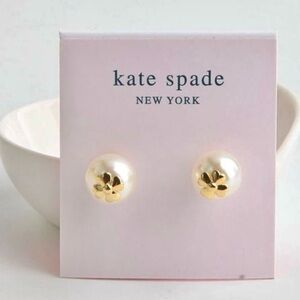 KATE SPADE Pearls On Pearl Stud Earrings with Dust Bag and Gift Box